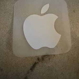 Apple White Logo Decal